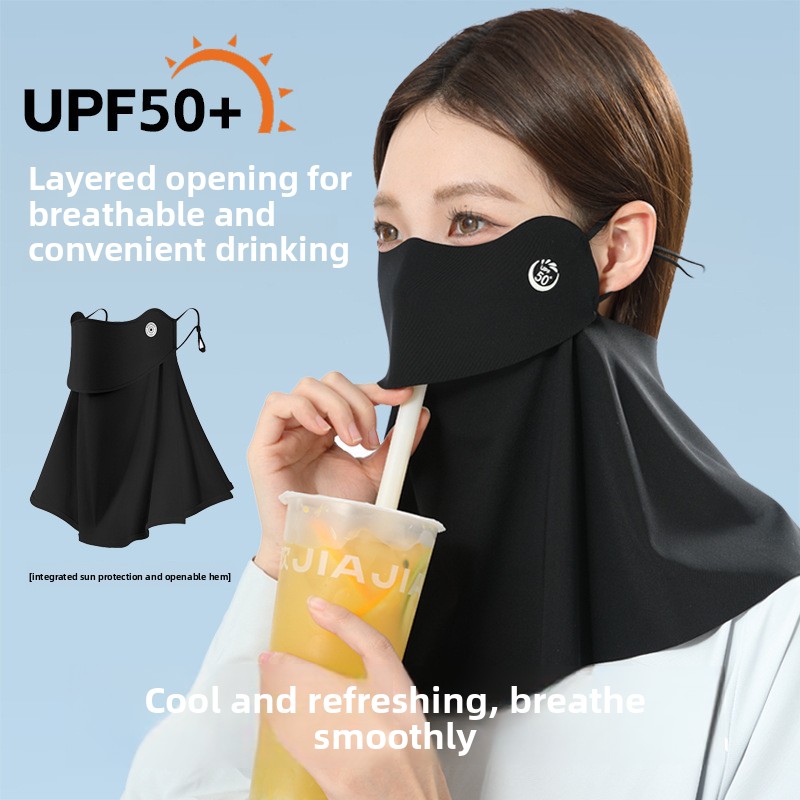 Sports Mask Breathable - Air Minum, Pelindung Leher, Pelindung Matahari,