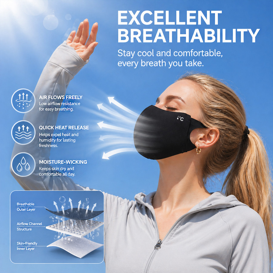 Masker Pendingin Musim Panas u - Sports Mask Breathable ulasan dan harga