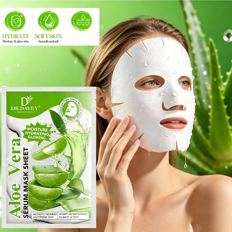 Masker Wajah Serum Aloe Vera P - Face Mask Storage Box ulasan dan harga