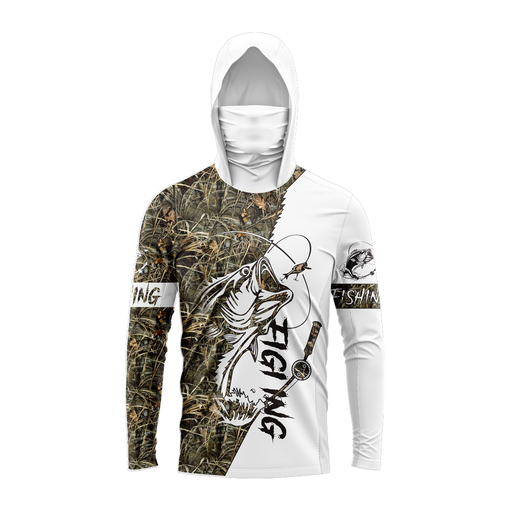 Hoodie Pancing Pria Motif Ikan - Sports Mask Breathable ulasan dan harga