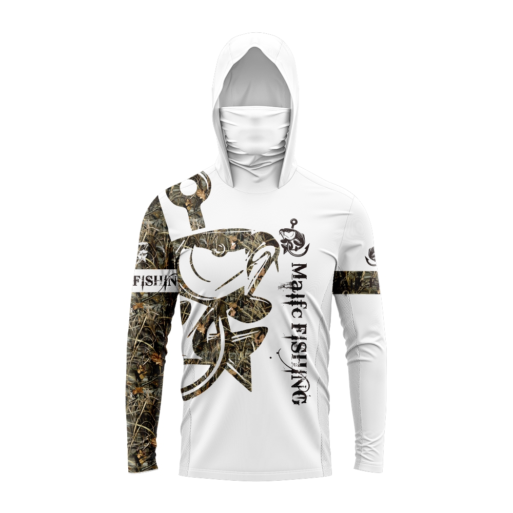 Hoodie Pancing Pria Motif Ikan - Sports Mask Breathable ulasan dan harga